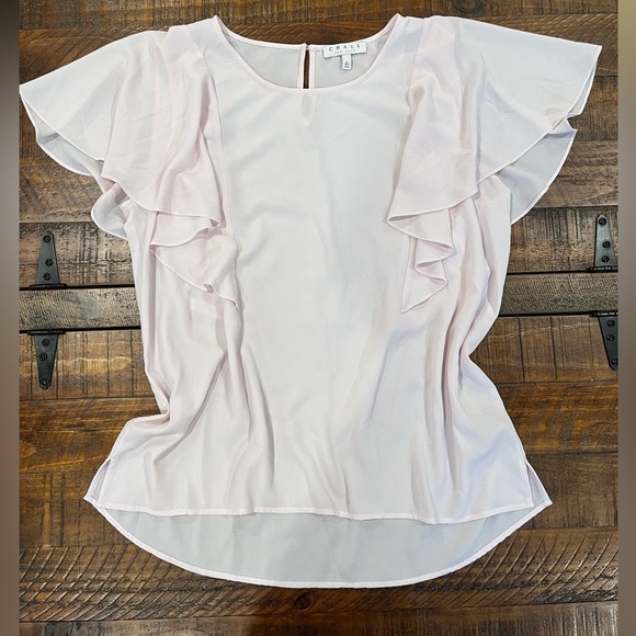 Chaus Pink Ruffled Blouse - Picture 1 of 2